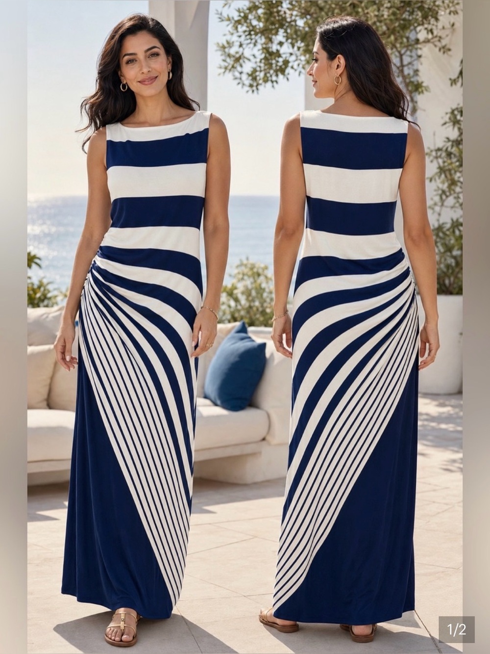 Soft Surroundings Vela Infinity Maxi Dress Size Large